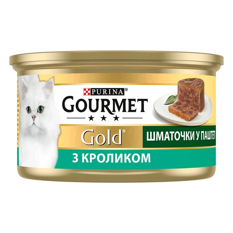 Gourmet Gold влажный корм для кошек 85 г - с кроликом (7613033706271)  - фото 1