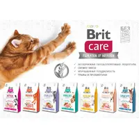Brit Care GF Sensitive HDigestion&Delicate сухий корм для котів з чутливим травленням 400 г - індичка та лосось (8595602540716)  - фото 4
