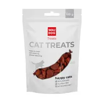 WAUDOG Treats ласощі для котів 100 г - жувальні сердечка з лососем (4823089357157) 
