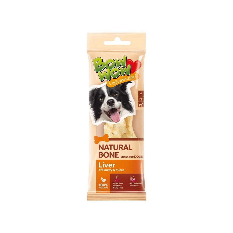 Bow wow Natural Bone ЛАСОЩІ Premium собаки (з печінки птиці) 24 г 