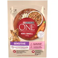 Purina One MINI < 10 SENSITIVE ВОЛОГИЙ КОРМ Premium собаки (з лососем) 85 г 