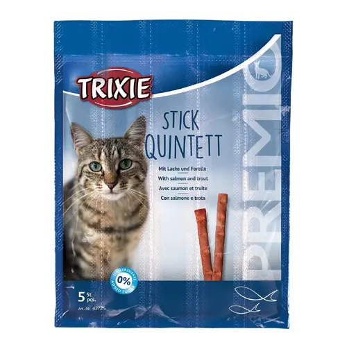Trixie Premio Quintett Sticks ЛАСОЩІ Premium коти (з лососем та фореллю) 5 г