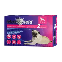 MoxiShield краплі для собак 1.2 мл/1 піпетка - від бліх і кліщів, 4-10 кг (4820150208172) 