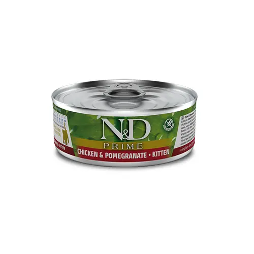 Farmina N&D Prime Chicken&Pomegranate Kitten ВОЛОГИЙ КОРМ Холістік кошенята (з куркою та гранатом) 70 г
