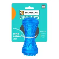 BronzeDog FLOAT Chew Squeaky Bone іграшка для собак для плавання 5х13 см - синя (2007033015283) 