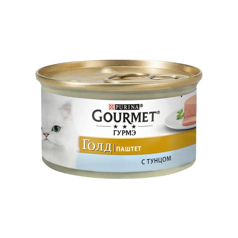 Gourmet Gold влажный корм для кошек 85 г - мусс с тунцом (7613031381029) 