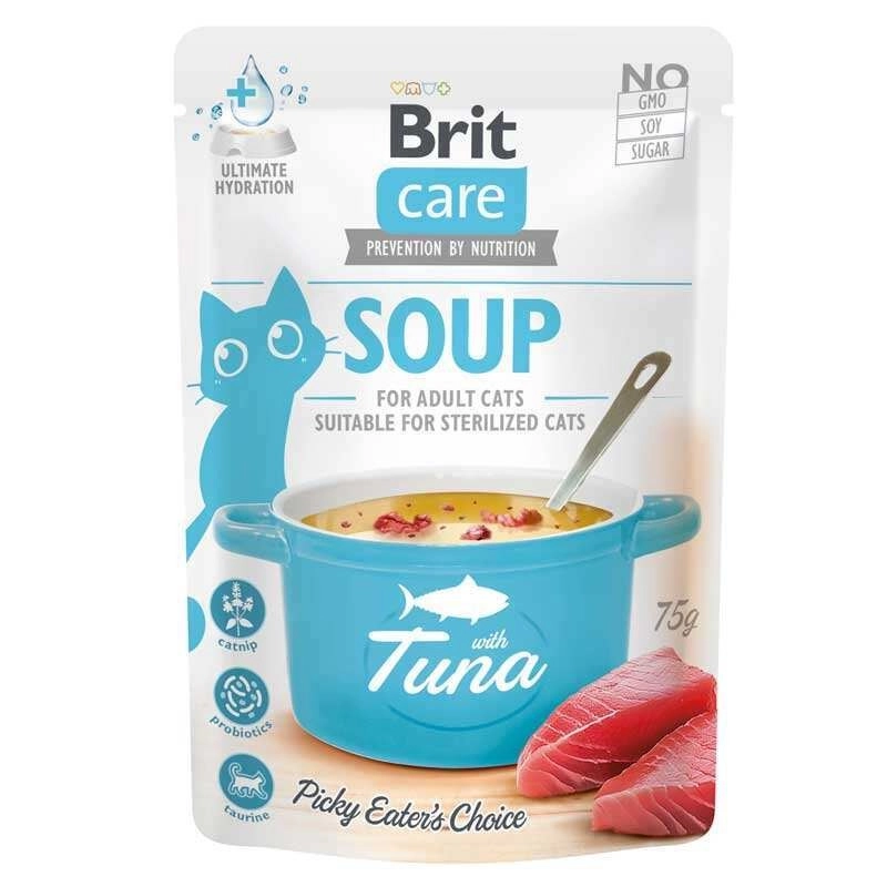 Brit Care Adult Soup ВОЛОГИЙ КОРМ Супер-преміум коти (суп з тунцем) 75 г 