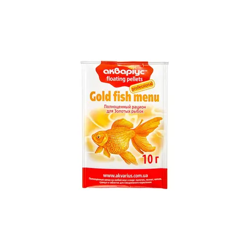 Акваріус Gold Fish Menu корм для золотих рибок 10 г - в паличках (4820079310567)