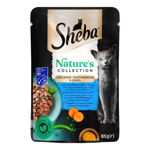 Sheba Nature`s Collection ВОЛОГИЙ КОРМ Premium коти (з тунцем, овочами та олією) 85 г