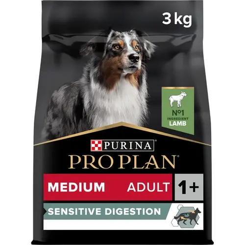 Purina Pro Plan Medium ADULT Sensitive Digestion Lamb СУХИЙ КОРМ Супер-преміум собаки (з ягням) 3 кг