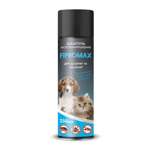 FIPROMAX шампунь для кошенят і цуценят 250 мл - від бліх (4820237150202)