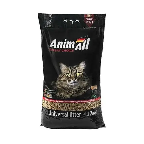 AnimAll наповнювач для котячого туалету 7.5 кг - деревний (4820224500164)