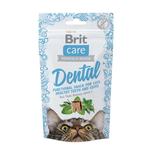Brit Care Dental Functional Snack ЛАСОЩІ Супер-преміум коти (з індичкою) 50 г