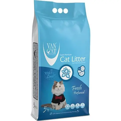 Van Cat наповнювач для котячого туалету 5 кг - бентонітовий, з ароматом фреш (8699245856323)