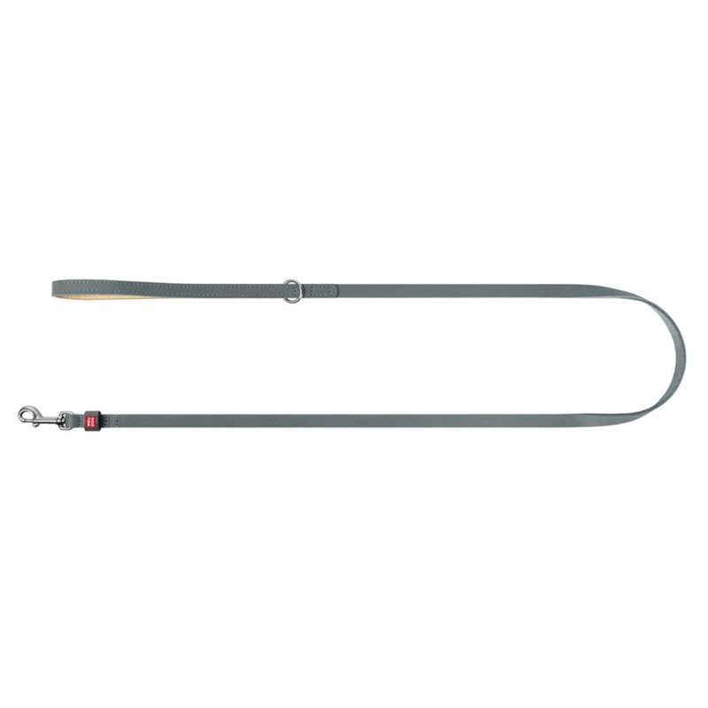 WAUDOG Classic повідець для котів та дрібних собак XS - шкіряний, сірий (4823089358789)  - фото 1
