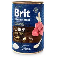 Brit Premium by Nature Beef ВОЛОГИЙ КОРМ Premium собаки (з яловичиною та тельбухами) 400 г 