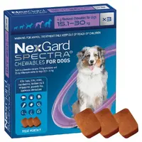 NexGard Spectra L таблетки для собак 1 таблетка - від бліх, кліщів та глистів, 15-30 кг (3661103048602) 
