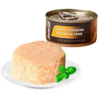 AnimAll ВОЛОГИЙ КОРМ Холістік коти (з куркою та крабом) 85 г  - фото 1