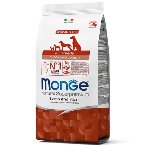 Monge ALL BREED Puppy Lamb and Rice СУХИЙ КОРМ Premium цуценята (з ягням та рисом) 2.5 кг