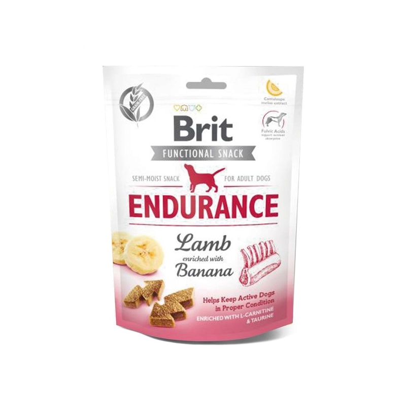 Brit Care Functional Snack Endurance Lamb Banana ЛАСОЩІ Супер-преміум собаки (з ягням та бананом) 150 г 