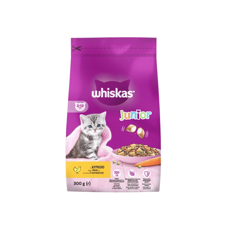 Whiskas СУХИЙ КОРМ Економ кошенята (з куркою) 300 г 