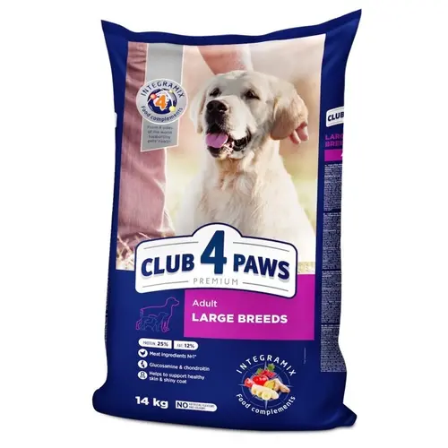 Club 4 Paws Premium Large Breeds сухий корм для собак великих порід 14 кг - з куркою (4820083909641)