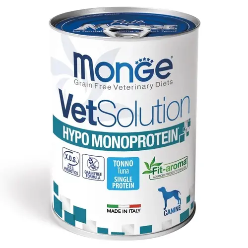 Monge VetSolution Wet Hypo Canine Tuna ВОЛОГИЙ КОРМ Холістік собаки (з тунцем) 400 г