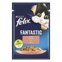 Felix Fantastic ВОЛОГИЙ КОРМ Економ коти (з лососем) 85 г 