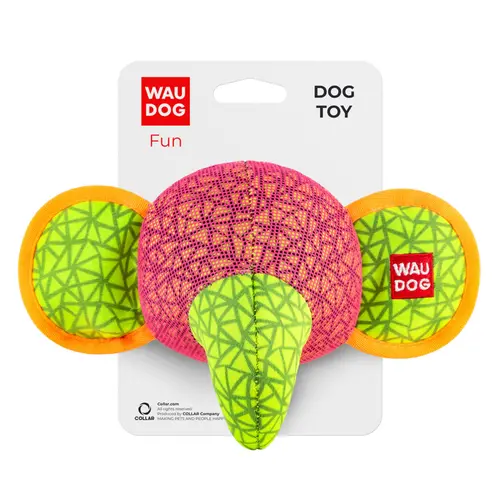 WAUDOG Fun Слон іграшка для собак 20х14 см - рожева (4823089348629)