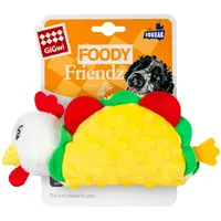 GiGwi Plush Friends Курячий Тако іграшка для собак 26 см - з пищалкою (4823089370101) 