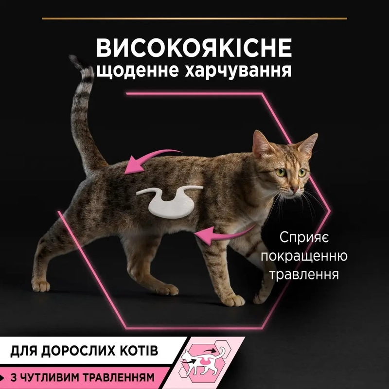 Purina Pro Plan Delicate Digestion Nutrisavour ВОЛОГИЙ КОРМ Холістік коти (з чутливим травленням) 85 г  - фото 1