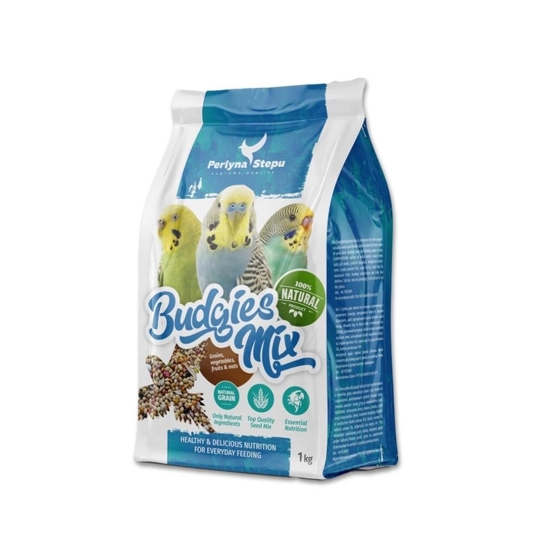 Perlyna Stepu Budgies Mix корм для хвилястих папуг 1 кг (4820249830017) 