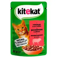 Kitekat ВОЛОГИЙ КОРМ Економ коти (з яловичиною) 85 г 