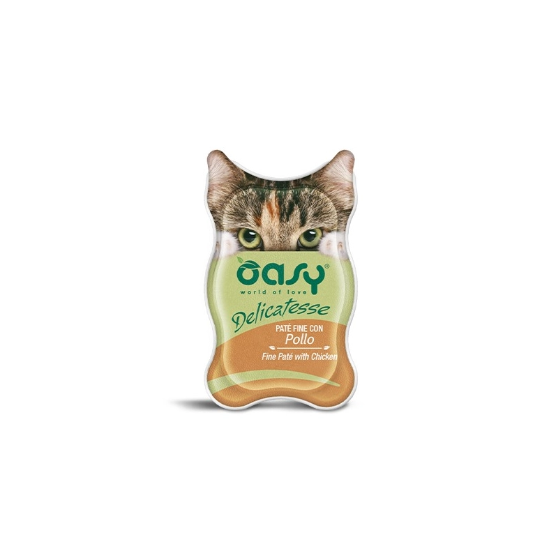 Oasy Cat вологий корм для котів 85 г - з куркою (8053017342207) 