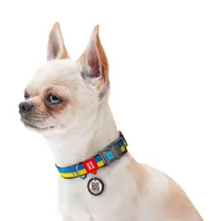 WAUDOG Nylon нашийник для собак M - з QR паспортом, з малюнком Colors of freedom, нейлоновий (4823089353593)  - фото 2