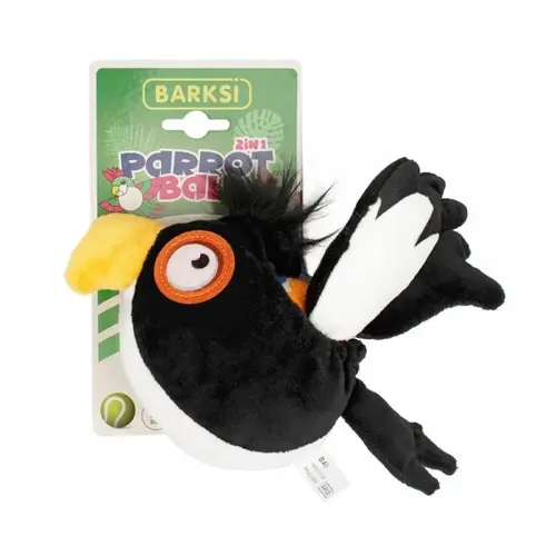 Barksi Parrot Ball Папуга іграшка для собак 22 см - з тенісним м'ячем (2007033036042)