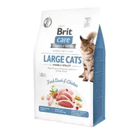Brit Care GF Large cats Power and Vitality сухий корм для котів великих порід 400 г - з куркою та качкою (8595602540921) 