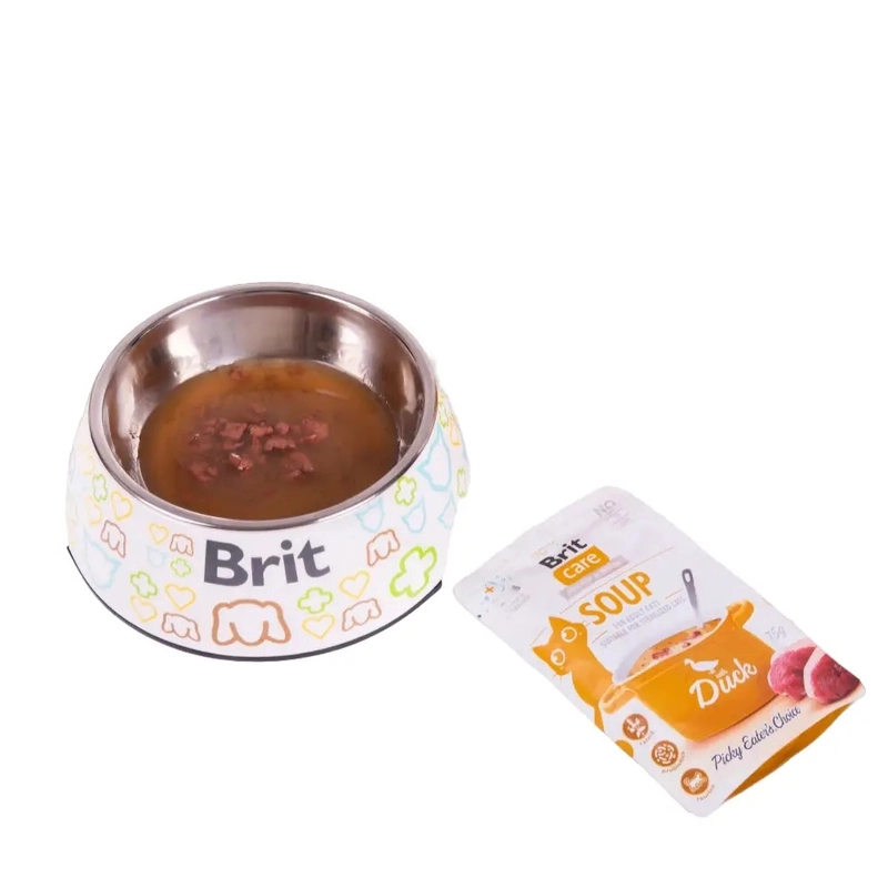 Brit Care Adult Soup ВОЛОГИЙ КОРМ Супер-преміум коти (суп з качкою) 75 г  - фото 1