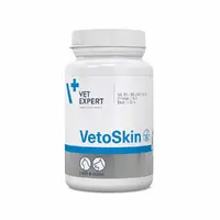 Vet Expert VetoSkin харчова добавка для котів і собак 1 таблетка - для підтримання здоров’я шкіри та якості шерсті (5902454200539) 