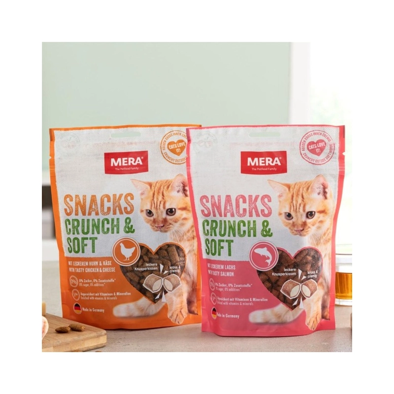 Mera Snacks Snacks Crunch&Soft ЛАСОЩІ Premium коти (з куркою) 200 г  - фото 2