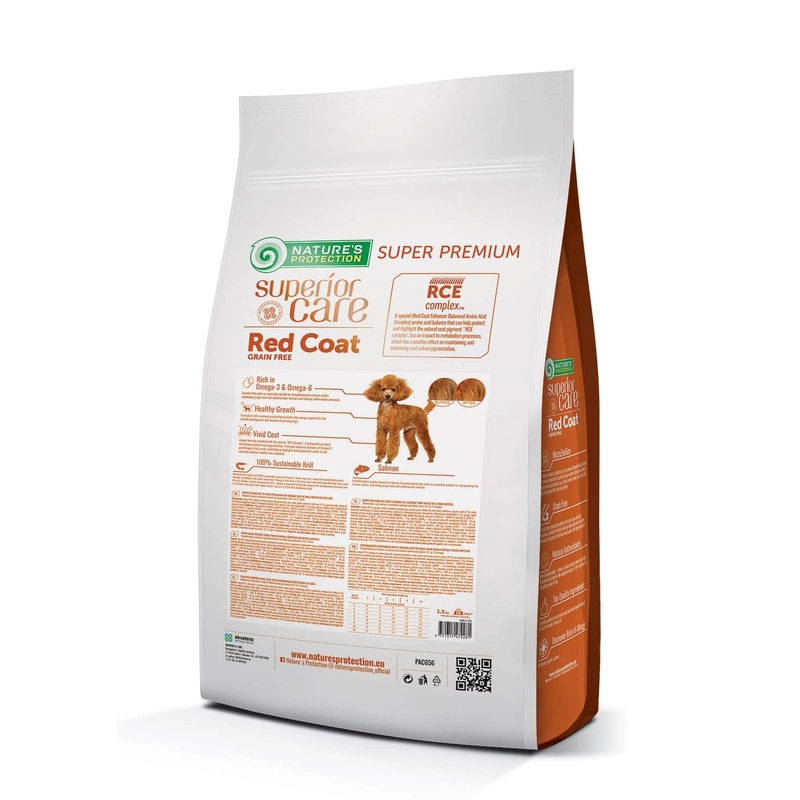 Natures Protection Superior Care Red JUNIOR СУХИЙ КОРМ Холістік цуценята (з лососем) 1.5 кг  - фото 1