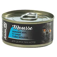 AnimAll влажный корм для кошек 80 г - нежный мусс из тунца (4820224501932) 