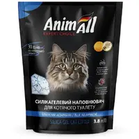 AnimAll Блактиний аквамарин наповнювач для котячого туалету 3.8 л - силікагелевий (4820224501765) 