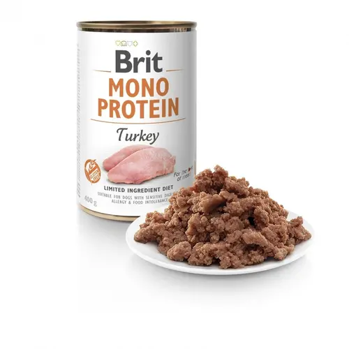 Brit Care MONOPROTEIN Turkey ADULT ВОЛОГИЙ КОРМ Супер-преміум собаки (з індичкою) 400 г