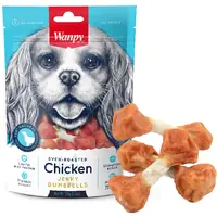 Wanpy Chicken Jerky Dumbbells ЛАСОЩІ Premium собаки (з в'яленою куркою) 100 г 