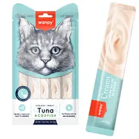 Wanpy Creamy Treat Tuna&Codfish ЛАСОЩІ Premium коти (з тунцем та тріскою) 14 г 