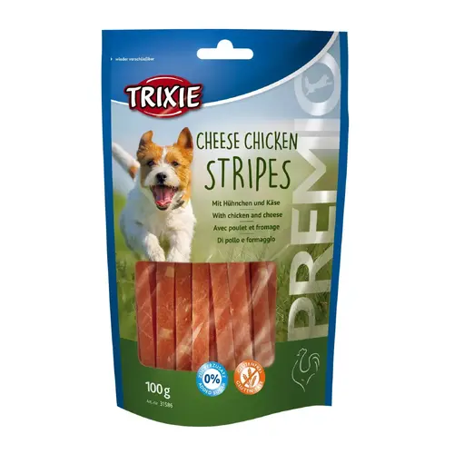 Trixie PREMIO Chicken & Cheese Stripes ЛАСОЩІ Premium собаки (з сиром та куркою) 100 г