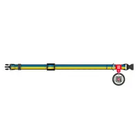WAUDOG Nylon нашийник для собак XS - з QR паспортом, з малюнком Colors of freedom, нейлоновий (4823089360935)  - фото 1