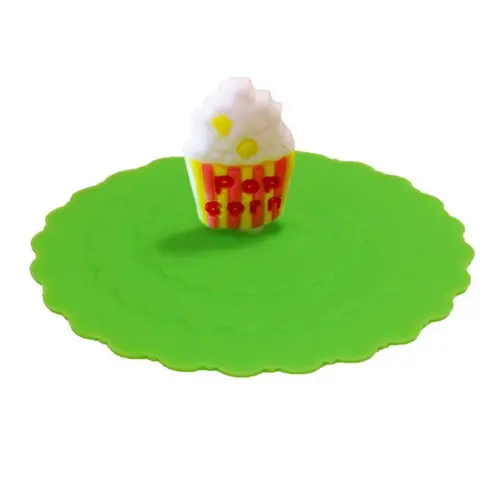 Croci кришка для консерви 10x10 см - силіконова, зелена (8023222184367)