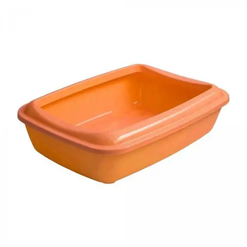 AnimAll CNR 106 туалет для кішок 50х37х13.5 см - під наповнювач, з лопаткою, помаранчевий (2000981204808)